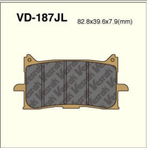 Vesrah Sintered Brake Pads VD187JL CRF1000