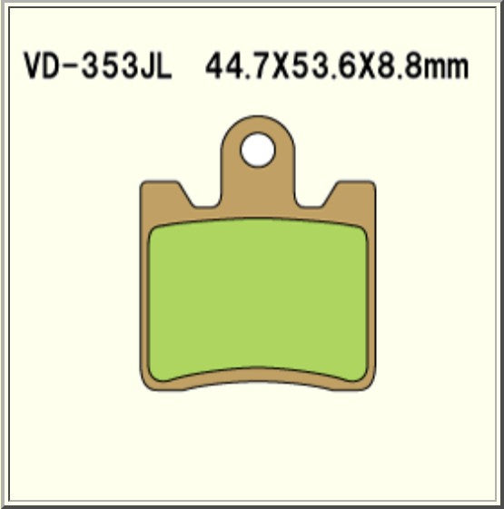 Vesrah Sintered Brake Pads VD353JL Alt: SD353