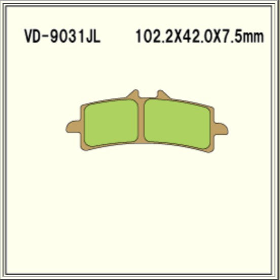 Vesrah Sintered Brake Pads VD9031JL
