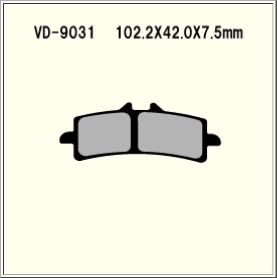 Vesrah Sintered Racing Brake Pads VD9031XX