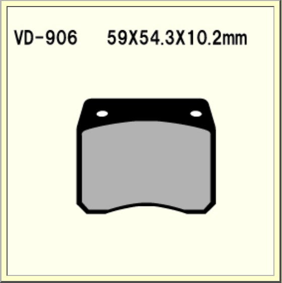 Vesrah Sintered Brake Pads VD906NRQ