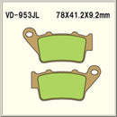 Vesrah Sintered Brake Pads VD953JL Alt: AX35208