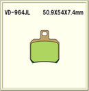 Vesrah Sintered Brake Pads VD964JL Alt: SD964 AX35266