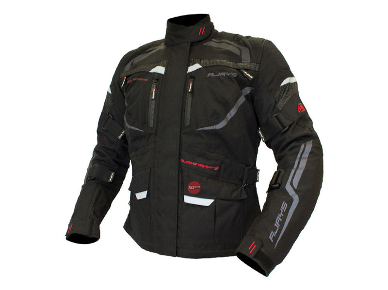 Rjays Voyager V Jacket Mens Black Stout 3 7XL-8XL Waist Road Jackets Size 7XL