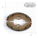 Whites Brake Shoes Water Groove (no springs)