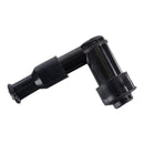 Whites Motorcycle Parts Spark Plug Cap - Replaces LB05E Right Angle Black