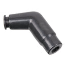 Whites Motorcycle Parts Spark Plug Cap – Replaces VD05FMH Short Angled Black