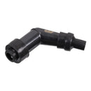 Whites Motorcycle Parts Spark Plug Cap (Replaces VD05EG) Long Right Angle - Black