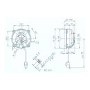 Whites Universal 12V Cooling Fan - 104MM Diam X 60MM High