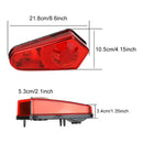 Whites Motorcycle Parts Tail Light Lens Only Polaris (Replaces 241153 and 241154)