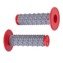 WHITES MX LARGE DIAMOND GRIP - GRY/ RED
