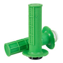 Whites Motorcycle Parts Lock On Grips - Half Waffle Green (with 6 Cams)