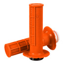 Whites Motorcycle Parts Lock On Grips - Half Waffle Orange (with 6 Cams)