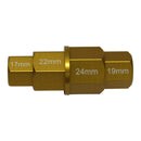 Whites Motorcycle Parts Hex Axle Tool Alu Gold