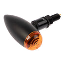 Whites Led Slimline Bullet Indicator Set Plain Satin Black /am