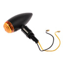 Whites Led Slimline Bullet Indicator Set Plain Satin Black /am