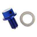 WMP Magnetic Sump Plug Blu M10 X 15 - P1.25