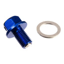 WMP Magnetic Sump Plug Blu M10 X 15 - P1.5