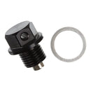WMP Magnetic Sump Plug Black M12 X 10 - P1.25