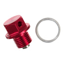 WMP Magnetic Sump Plug Red M12 X 10 - P1.25