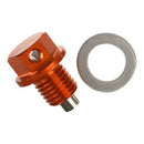 Whites Magnetic Sump Plug Orange M12 X 12 - P1.5