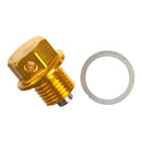Whites Motorcycle Parts Magnetic Sump Plug Gold M12 X 15 - P1.5