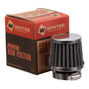 Whites Motorcycle Parts Pod Type Power Filter - Chrome End Cap 28MM I.d