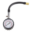 Whites Motorcycle Parts Analogue Tyre Pressure Gauge 0-60 PSI - Flexible Hose