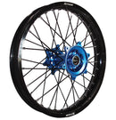 X-Tech Kaw KX/KXF/RMZ250 4-6 2.15x19 Rear Black Rim / Blue Hub / Black Spokes