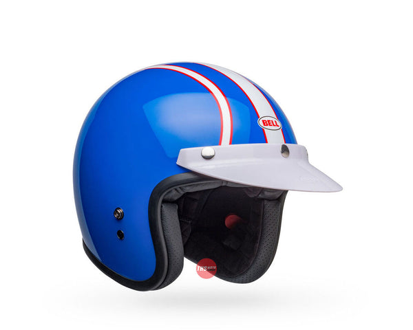 Bell CUSTOM 500 Six Day McQueen Blue/White Road Helmet Size Small 56cm