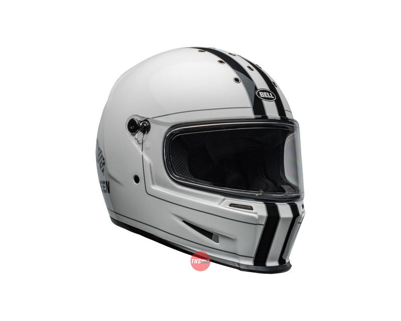 Bell ELIMINATOR Steve McQueen Gloss White Road Helmet Size Large 60cm