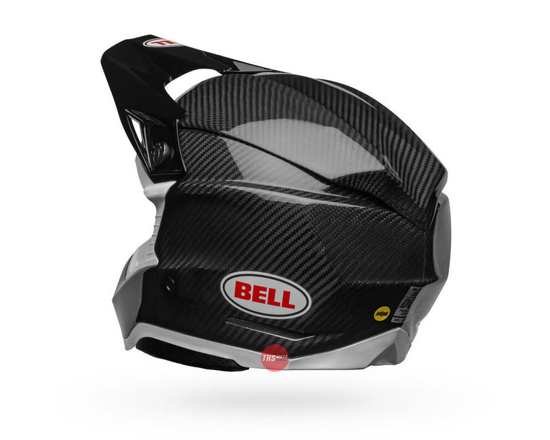 Bell MOTO-10 SPHERICAL Gloss Black/White Size Large 60cm