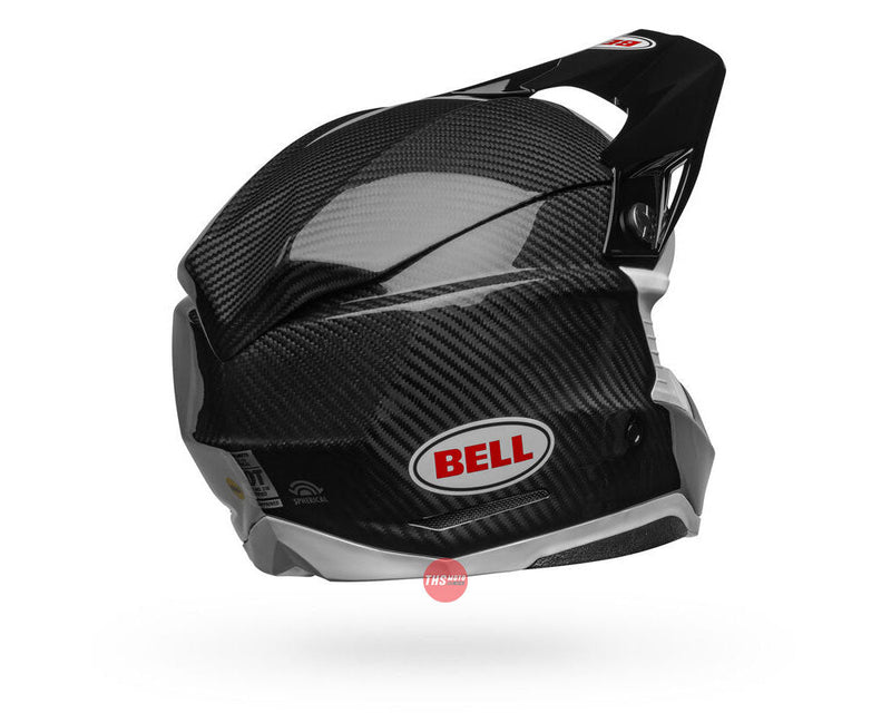 Bell MOTO-10 SPHERICAL Gloss Black/White Size XL 62cm