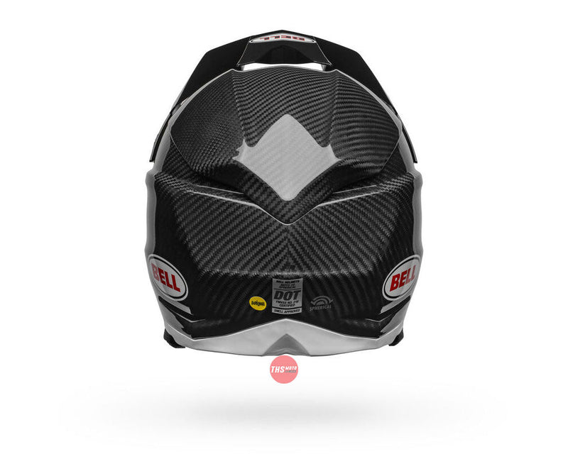 Bell MOTO-10 SPHERICAL Gloss Black/White Off Road Helmet Size XL 62cm