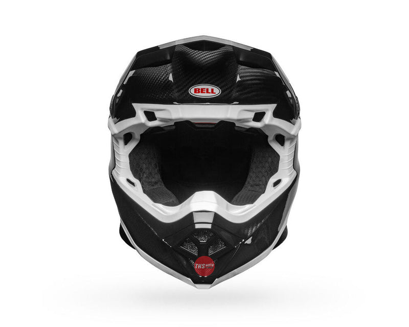 Bell MOTO-10 SPHERICAL Gloss Black/White Size XL 62cm