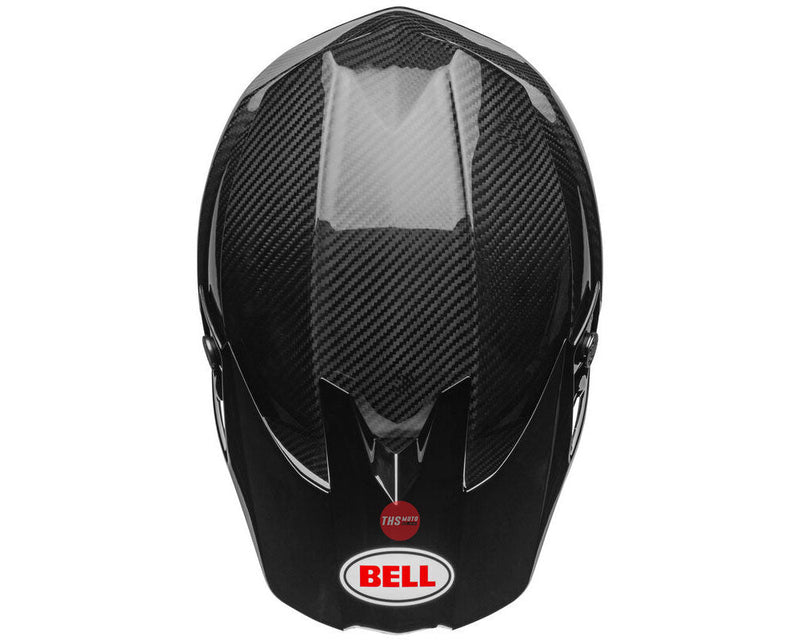 Bell MOTO-10 SPHERICAL Gloss Black/White Size Large 60cm
