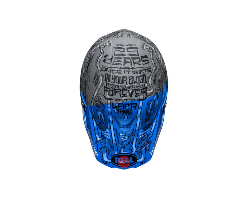 Bell MOTO-10 SPHERICAL Fasthouse DITD LE Blue/Grey Off Road Helmet Size Medium 58cm