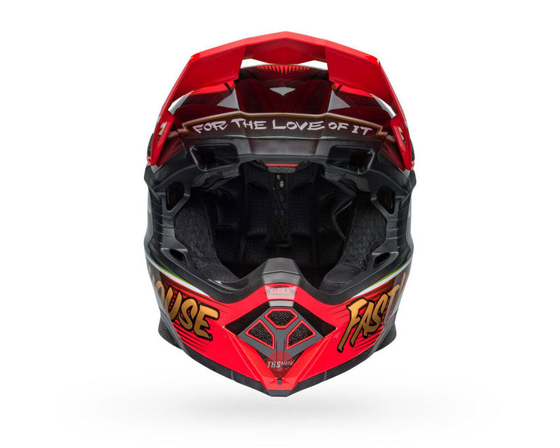 Bell MOTO-10 SPHERICAL Fasthouse DITD Gloss Red/Gold Off Road Helmet Size Medium 58cm