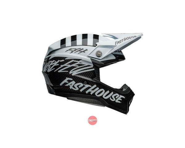 Bell MOTO-10 SPHERICAL Fasthouse Mod Squad White/Black Off Road Helmet Size Medium 58cm