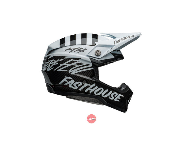 Bell MOTO-10 SPHERICAL Fasthouse Mod Squad White/Black Size Small 56cm