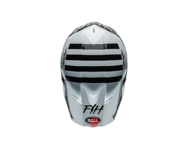 Bell MOTO-10 SPHERICAL Fasthouse Mod Squad White/Black Size Small 56cm