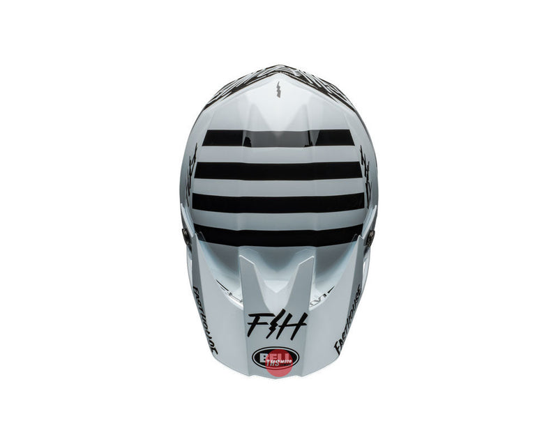 Bell MOTO-10 SPHERICAL Fasthouse Mod Squad White/Black Size Large 60cm