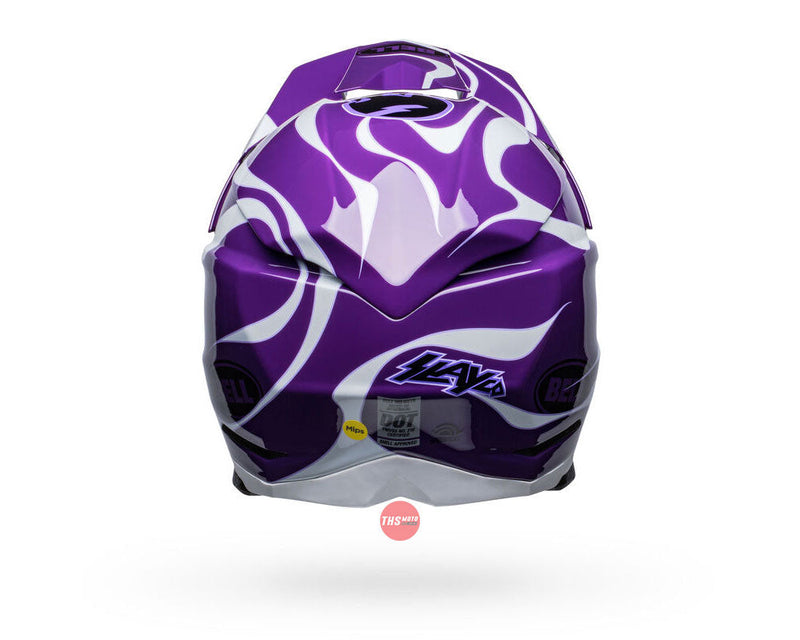 Bell MOTO-10 SPHERICAL Slayco LE Purple/White Size Medium 58cm