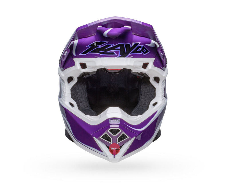 Bell MOTO-10 SPHERICAL Slayco LE Purple/White Size Medium 58cm