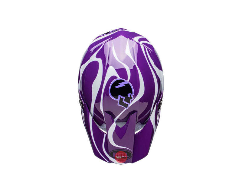 Bell MOTO-10 SPHERICAL Slayco LE Purple/White Size Large 60cm