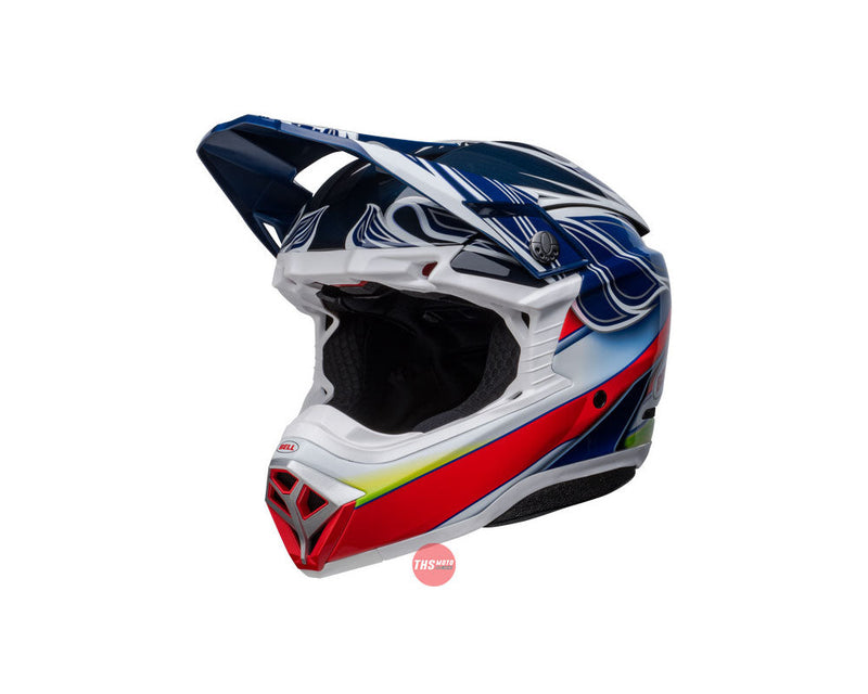 Bell MOTO-10 SPHERICAL Tomac 23 Blue/White Size Large 60cm