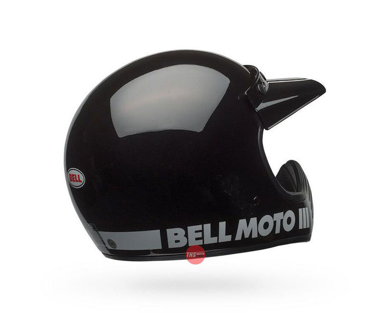 Bell MOTO-3 Classic Gloss Black Road Helmet Size Small 56cm