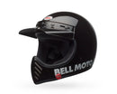 Bell MOTO-3 Classic Gloss Black Road Helmet Size Small 56cm