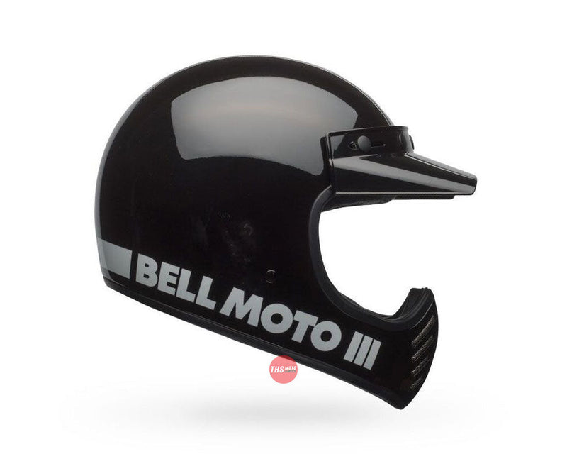 Bell MOTO-3 Classic Gloss Black Road Helmet Size Small 56cm