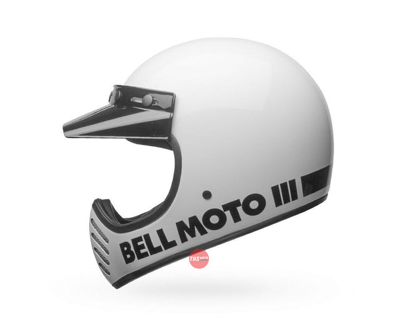 Bell MOTO-3 Classic Gloss White Size XL 62cm